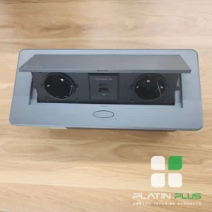 پریز توکار پاپ آپ 2G پلاتین شارژردار USB و Type-C کد 1074 , 1075 | Pop-Up Socket