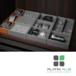 باکس چرمی جای کراوات فانتونی J917 , J937 , J957 فرنچ استایل | نظمدهنده لوکس و ضد چروک