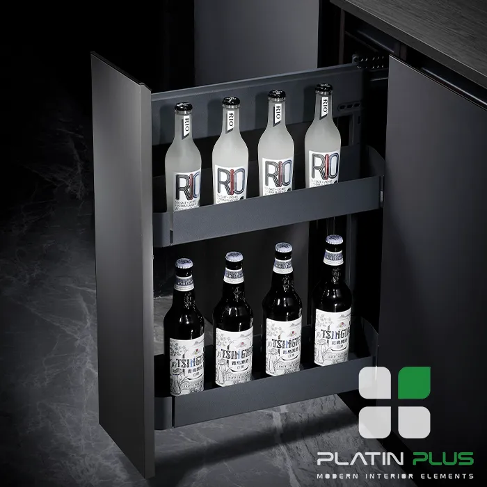 fantoni F515-F520-F525-F530 سوپر جا بطری زیر صفحه اسلیم دو طبقه متصل به بدنه با آرامبند فانتونی F515 تا F530