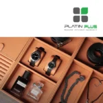 باکس چرمی ساعت و کمربند فانتونی J919 , J939 , J959 فرنچ استایل نظمدهنده لوکس و محافظ اکسسوری - Image 4