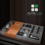 باکس چرمی ترکیبی جای گوشواره و انگشتر فانتونی J918 - J938 - J958 فرنچ استایل نظمدهنده لوکس زیورآلات - Image 2