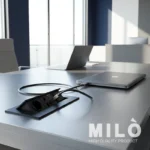 پریز توکار داشبوردی اداری تک سوکت شارژر دار میلو مدل 1022 | USB، HDMI، شبکه و تلفن