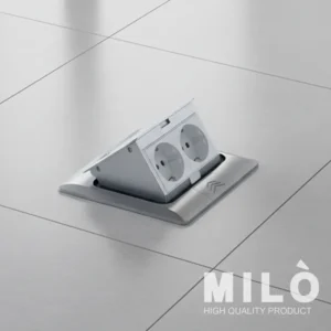پریز کف توکار میلو مدل 4024 | پریز کف داشبوردی دو سوکت
