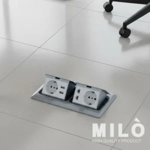 پریز کف داشبوردی دو سوکت شارژردار میلو 4026