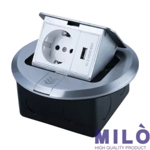 پریز کف داشبوردی تک سوکت شارژردار milo 4028