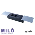 پریز توکار کشویی دو طرفه میلو 1036 با 2 پورت فست شارژ