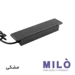 پریز توکار کشویی 3 سوکت میلو 1038 | فست شارژ + کابل دوشاخهدار