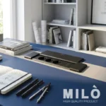 پریز توکار کشویی 3 سوکت میلو 1038 | فست شارژ + کابل دوشاخه‌دار