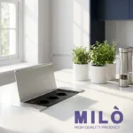 پریز توکار کتابی سه سوکت میلو 1041 | مشکی، نقرهای، خاکستری