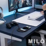 پریز توکار مینی وایرلس میلو 1060 | شارژر بیسیم + پورت USB-A/C فست شارژ