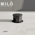 پریز توکار آسانسوری اتوماتیک میلو 1070 | شارژر وایرلس + ۳ سوکت برق + USB فست شارژ