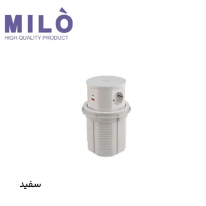 پریز توکار آسانسوری لمسی میلو 1071 | شارژر وایرلس + ۳ سوکت برق و پورت USB فست شارژ