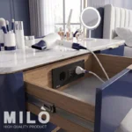 پریز توکار داخل کشو میلو | سیستم ایمنی محافظ کابل کد 1090