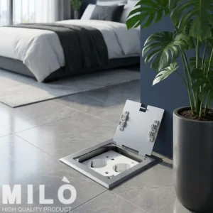 پریز کف کتابی میلو مدل 4032 | 4 سوکت برق و دوپین