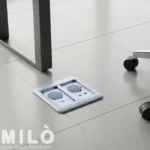 پریز کف درب مخفی دو سوکت میلو 4034 | برق و شبکه CAT6